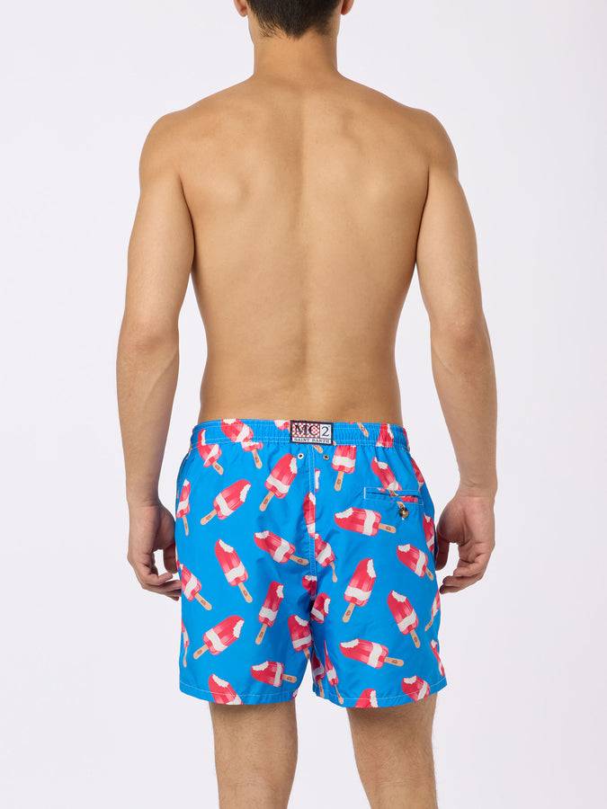 Mc2 Saint Barth Costume Da Bagno Da Uomo Con Stampa Fior Di Fragola | Algida® Edizione Speciale