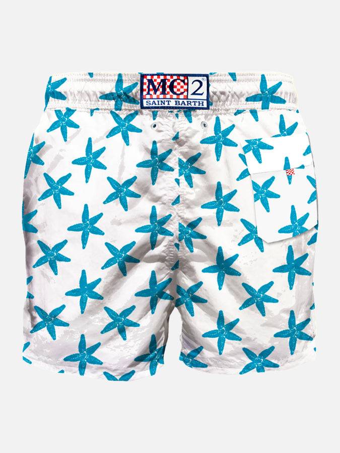 Mc2 Saint Barth Costume Da Bagno Da Uomo Con Stampa Floccata Stelle Marine