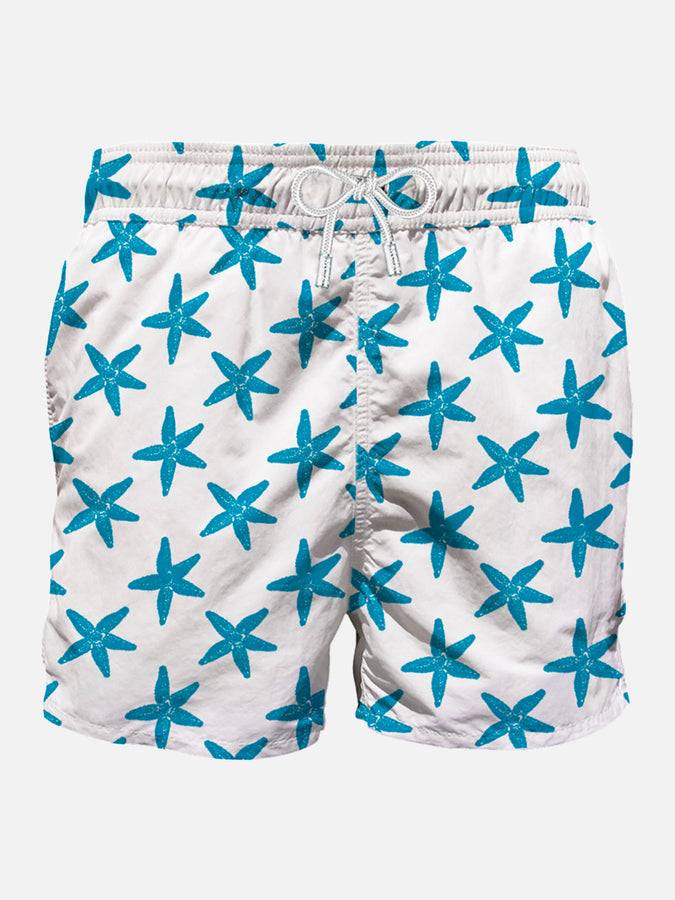 Mc2 Saint Barth Costume da bagno da uomo con stampa floccata stelle marine