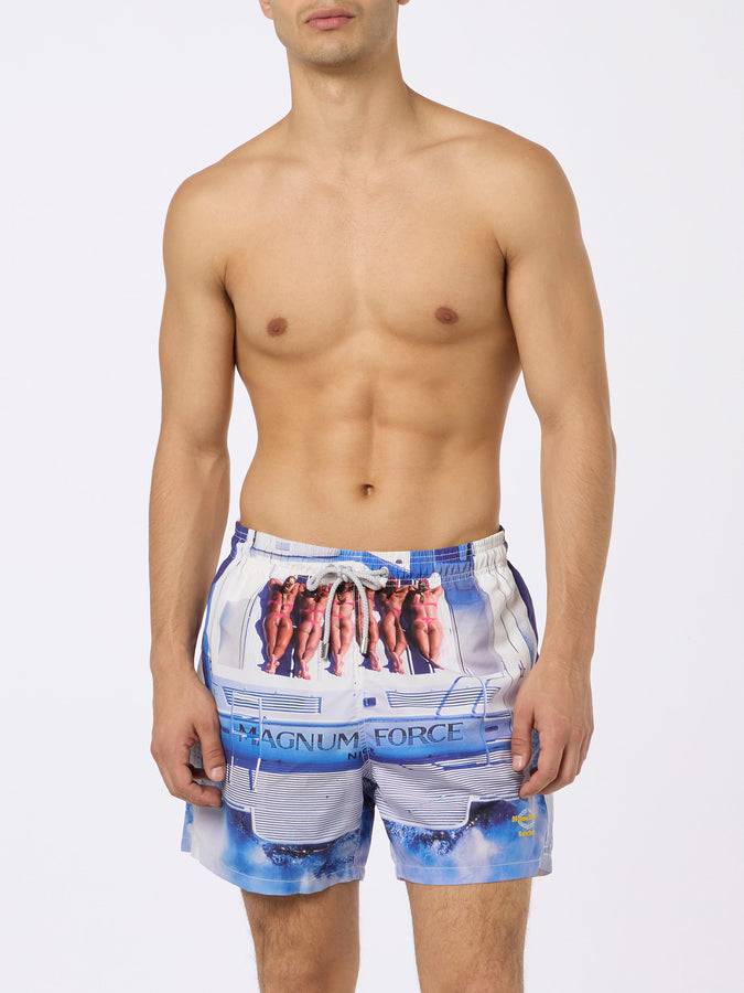 Mc2 Saint Barth Costume Da Bagno Da Uomo Con Stampa Fotografica | EDIZIONE SPECIALE MAGNUM MARINE
