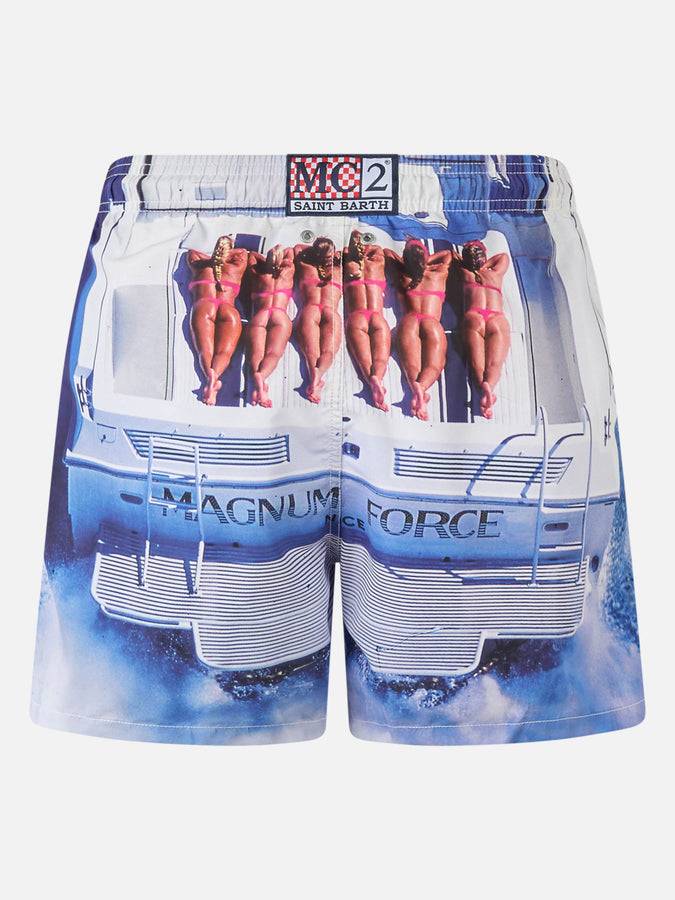 Mc2 Saint Barth Costume Da Bagno Da Uomo Con Stampa Fotografica | EDIZIONE SPECIALE MAGNUM MARINE
