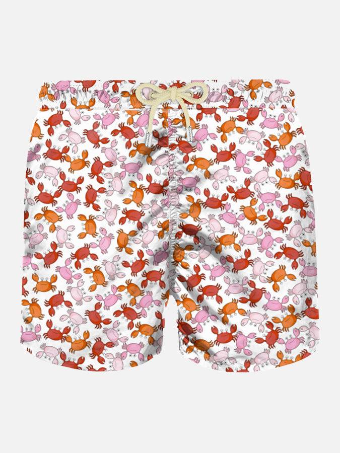 Mc2 Saint Barth Costume da bagno da uomo con stampa granchi