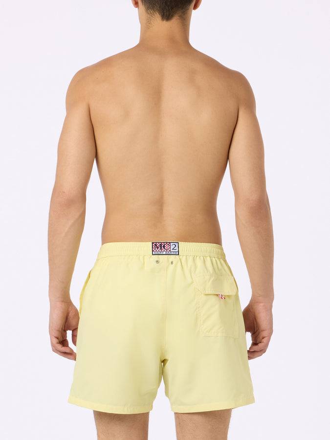 Mc2 Saint Barth Costume Da Bagno Da Uomo Di Media Lunghezza Patmos Di Colore Giallo Pallido