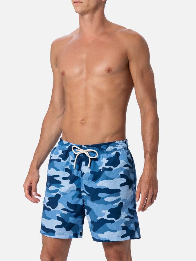 Mc2 Saint Barth Costume Da Bagno Da Uomo Gustavia Di Lunghezza Media Con Stampa Mimetica