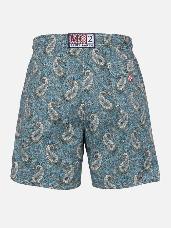 Mc2 Saint Barth Costume Da Bagno Da Uomo Gustavia Di Lunghezza Media Con Stampa Cashmere