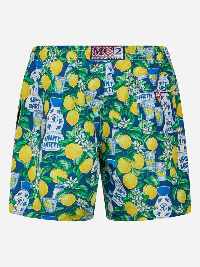 Mc2 Saint Barth Costume Da Bagno Da Uomo Gustavia Lunghezza Media Con Stampa Tequila