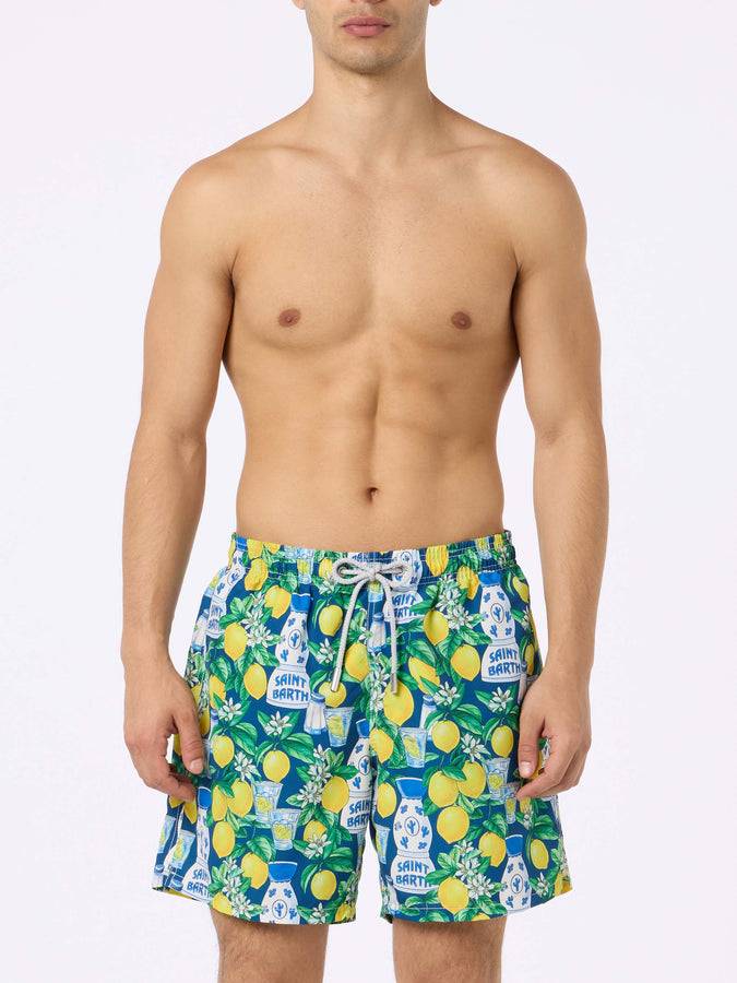 Mc2 Saint Barth Costume Da Bagno Da Uomo Gustavia Lunghezza Media Con Stampa Tequila