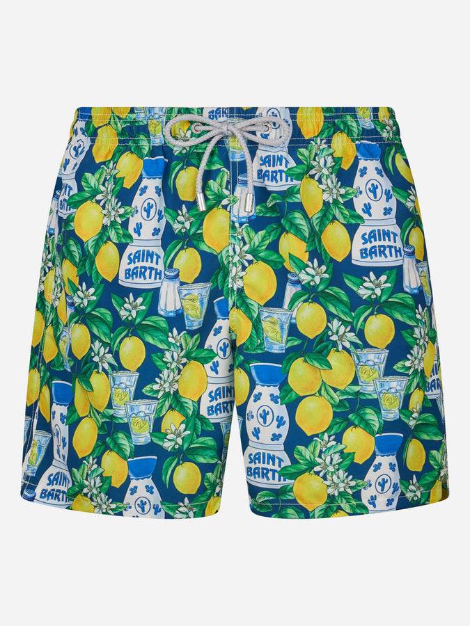 Mc2 Saint Barth Costume da bagno da uomo Gustavia lunghezza media con stampa tequila