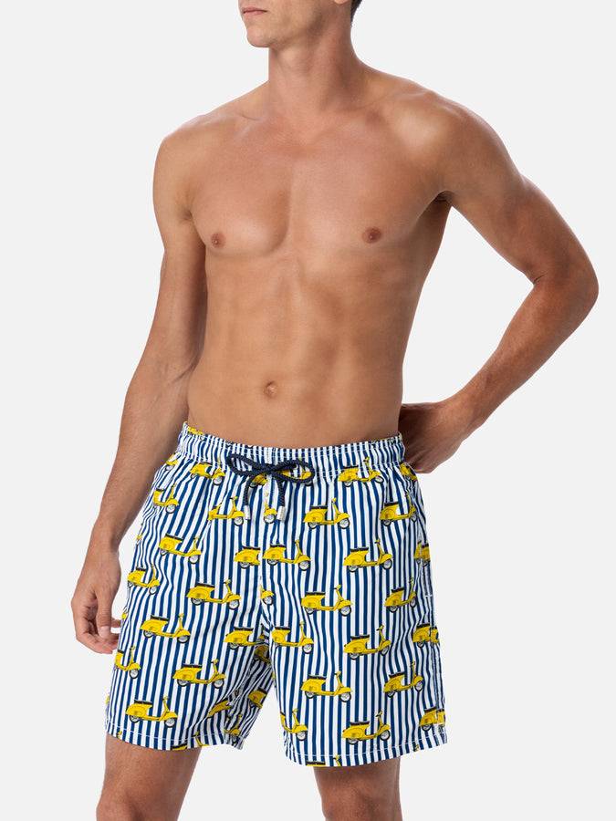 Mc2 Saint Barth Costume Da Bagno Da Uomo Gustavia Lunghezza Media Con Stampa Vespa | EDIZIONE SPECIALE VESPA