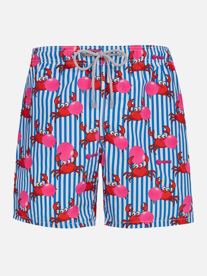 Mc2 Saint Barth Costume da bagno da uomo Gustavia lunghezza media con stampa granchio Big Babol | EDIZIONE SPECIALE BIG BABOL