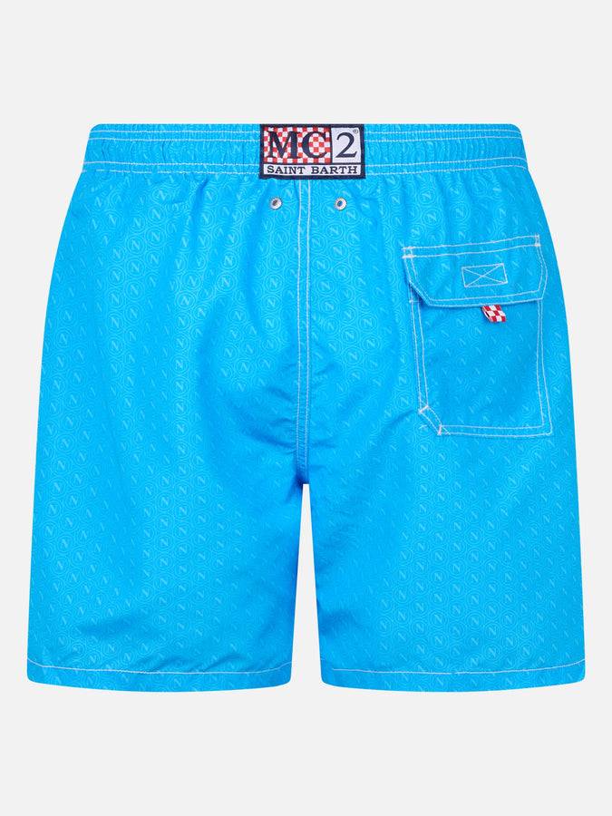 Mc2 Saint Barth Costume Da Bagno Da Uomo Gustavia Lunghezza Media Con Stampa Napoli | EDIZIONE SPECIALE SSC NAPOLI