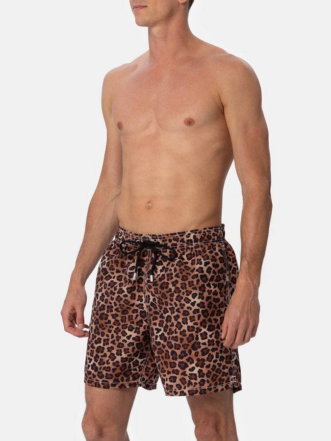 Mc2 Saint Barth Costume Da Bagno Da Uomo Gustavia Lunghezza Media Con Stampa Animalier