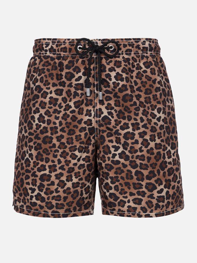 Mc2 Saint Barth Costume da bagno da uomo Gustavia lunghezza media con stampa animalier