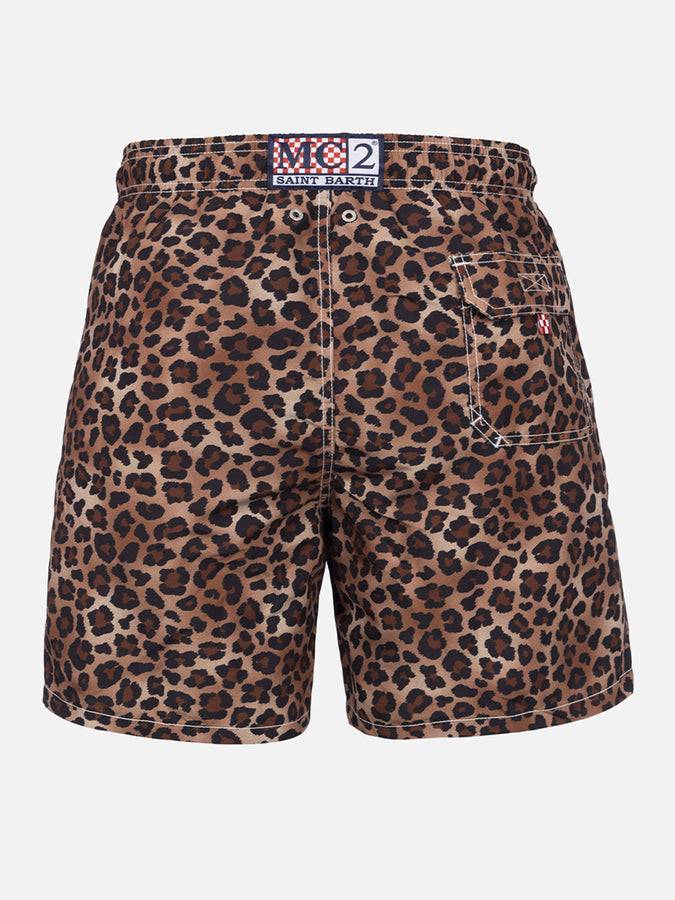 Mc2 Saint Barth Costume Da Bagno Da Uomo Gustavia Lunghezza Media Con Stampa Animalier