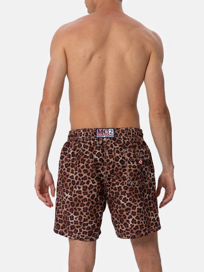 Mc2 Saint Barth Costume Da Bagno Da Uomo Gustavia Lunghezza Media Con Stampa Animalier