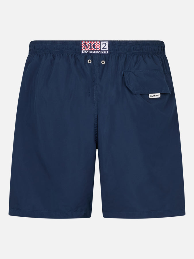 Mc2 Saint Barth Costume Da Bagno Da Uomo In Tessuto Leggero Blu Navy Lighting Pantone | EDIZIONE SPECIALE PANTONE