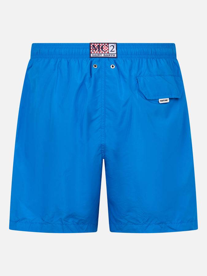 Mc2 Saint Barth Costume Da Bagno Da Uomo In Tessuto Leggero Bluette Lighting Pantone | EDIZIONE SPECIALE PANTONE