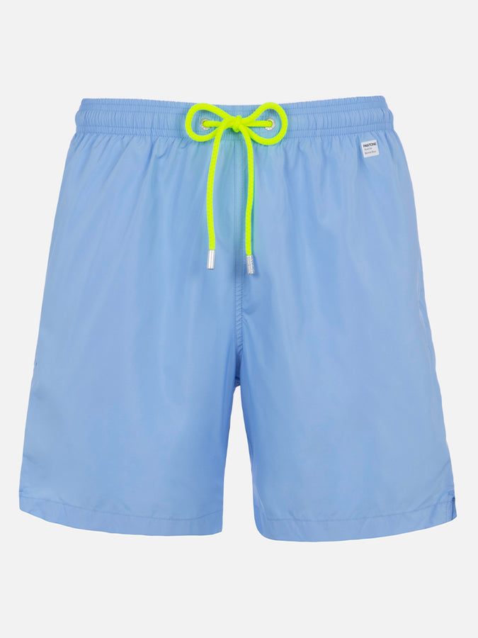Mc2 Saint Barth Costume da bagno da uomo in tessuto leggero celeste Lighting Pantone | EDIZIONE SPECIALE PANTONE