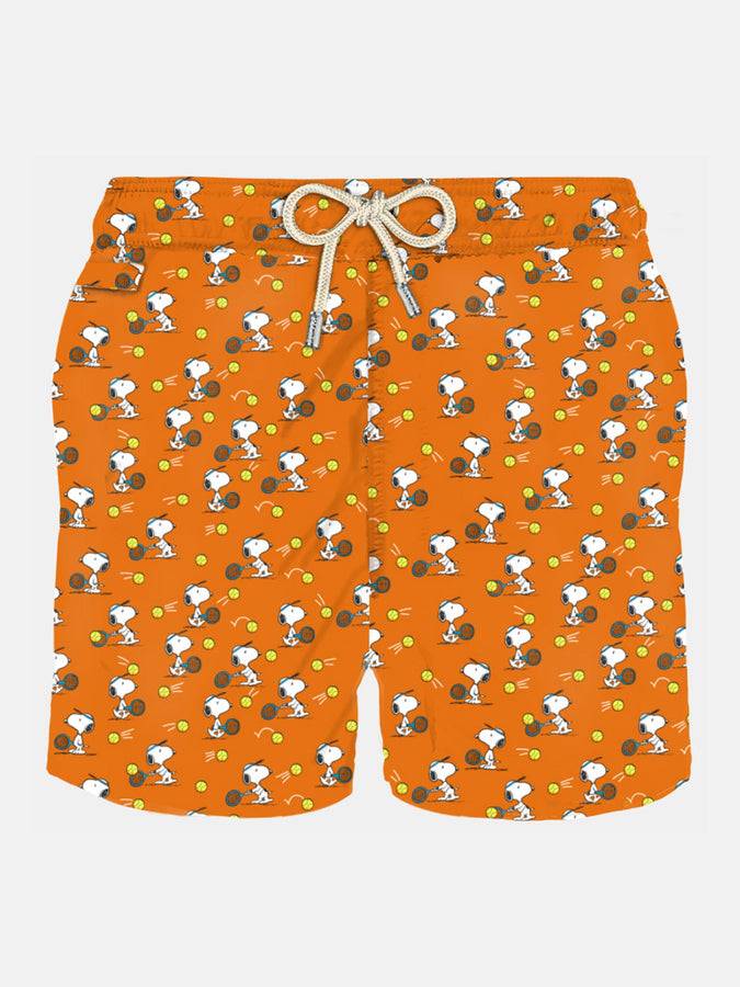 Mc2 Saint Barth Costume da bagno da uomo in tessuto leggero con stampa Tennis Snoopy | SNOOPY - EDIZIONE SPECIALE PEANUTS™