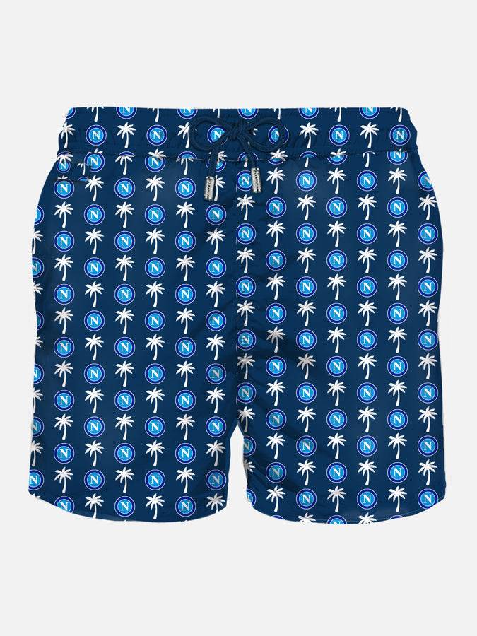 Mc2 Saint Barth Costume da bagno da uomo in tessuto leggero con stampa logo Napoli | SSC NAPOLI EDIZIONE SPECIALE
