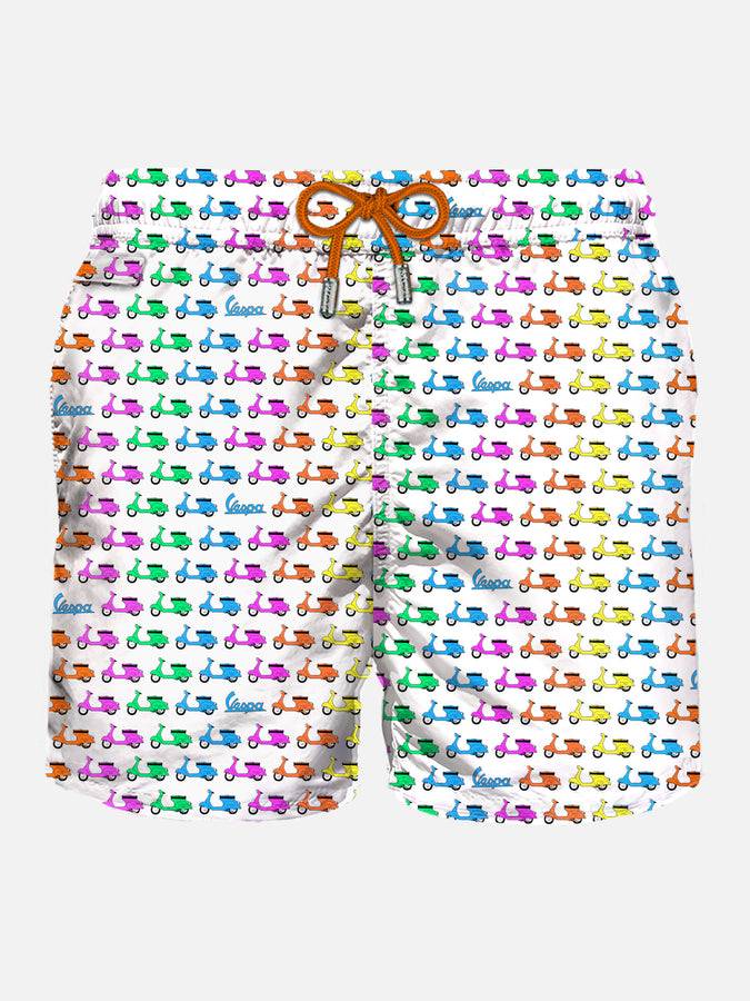 Mc2 Saint Barth Costume da bagno da uomo in tessuto leggero con stampa Vespa | EDIZIONE SPECIALE VESPA©