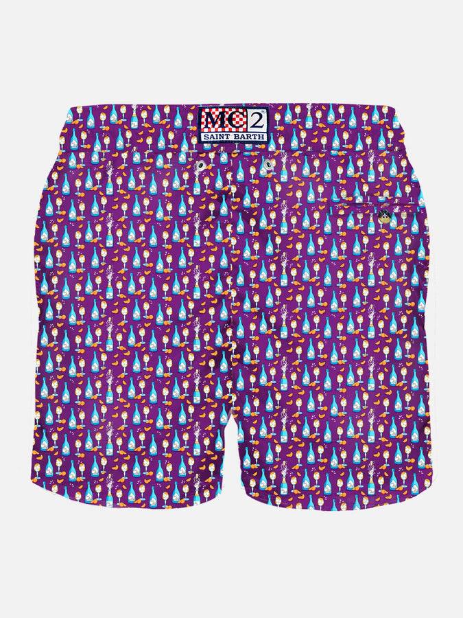 Mc2 Saint Barth Costume Da Bagno Da Uomo In Tessuto Leggero Con Stampa Aperol Spritz | EDIZIONE SPECIALE APEROL