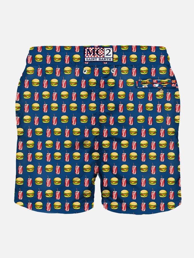Mc2 Saint Barth Costume Da Bagno Da Uomo In Tessuto Leggero Con Stampa Coca-Cola | COCA-COLA® EDIZIONE SPECIALE