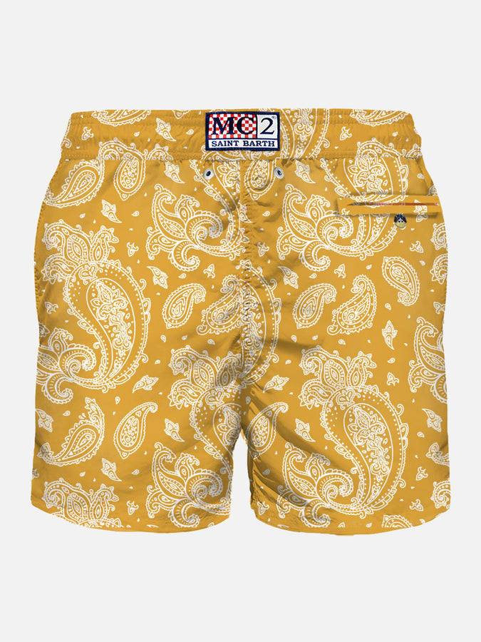 Mc2 Saint Barth Costume Da Bagno Da Uomo In Tessuto Leggero Con Stampa Paisley