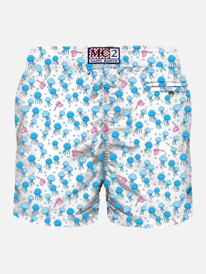 Mc2 Saint Barth Costume Da Bagno Da Uomo In Tessuto Leggero Con Stampa Meduse