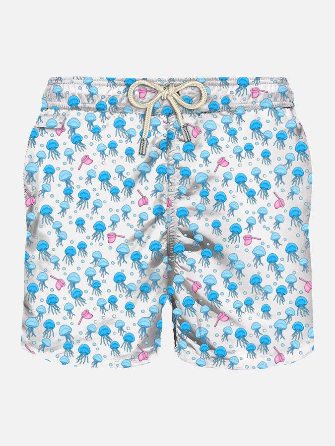 Mc2 Saint Barth Costume da bagno da uomo in tessuto leggero con stampa meduse