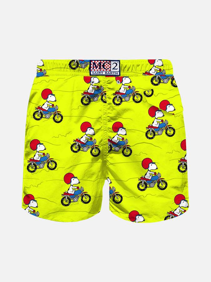 Mc2 Saint Barth Costume Da Bagno Da Uomo In Tessuto Leggero Con Stampa Snoopy | EDIZIONE SPECIALE PEANUTS®