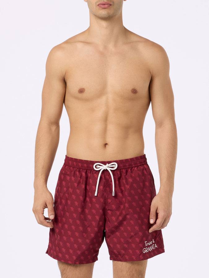 Mc2 Saint Barth Costume Da Bagno Da Uomo In Tessuto Leggero Con Stampa Logo Torino | EDIZIONE SPECIALE AC TORINO