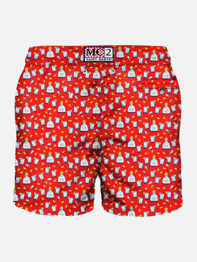 Mc2 Saint Barth Costume Da Bagno Da Uomo In Tessuto Leggero Con Stampa Tequila