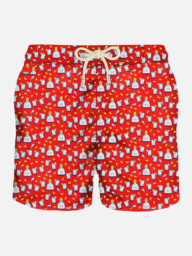 Mc2 Saint Barth Costume da bagno da uomo in tessuto leggero con stampa Tequila