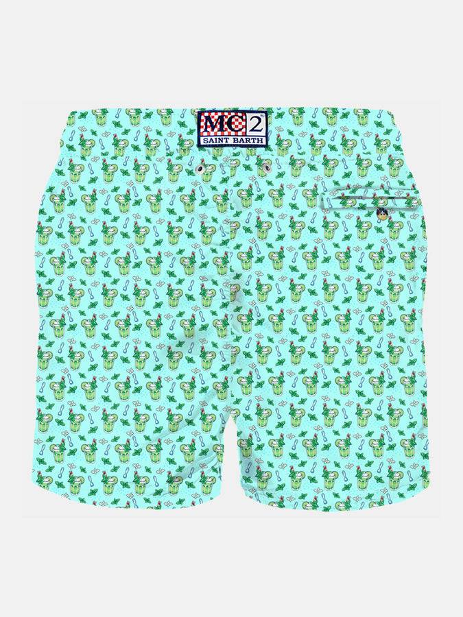 Mc2 Saint Barth Costume Da Bagno Da Uomo In Tessuto Leggero Con Stampa Mojito