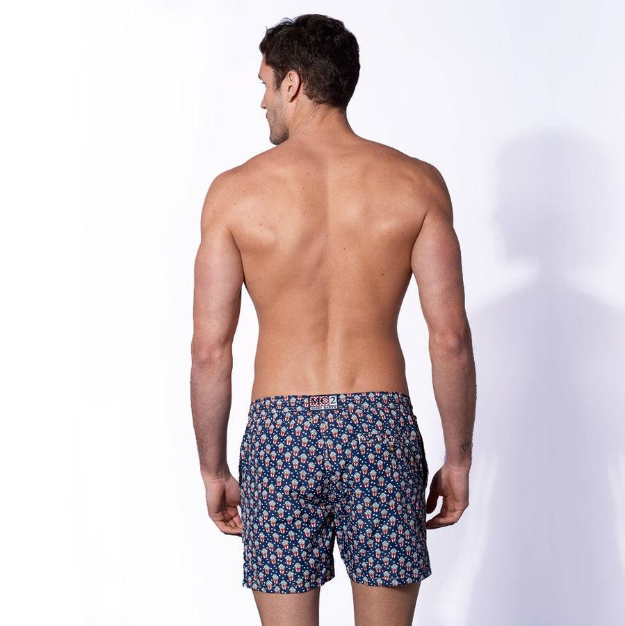 Mc2 Saint Barth Costume Da Bagno Da Uomo In Tessuto Leggero Con Stampa Pop Corn