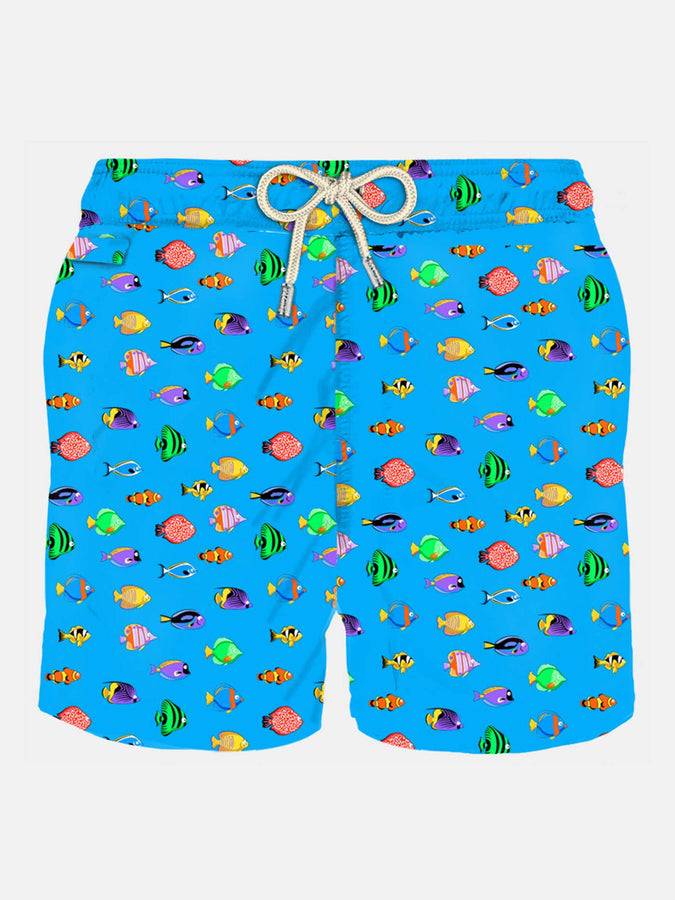 Mc2 Saint Barth Costume da bagno da uomo in tessuto leggero con stampa pesci