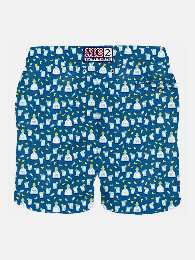Mc2 Saint Barth Costume Da Bagno Da Uomo In Tessuto Leggero Con Stampa Tequila