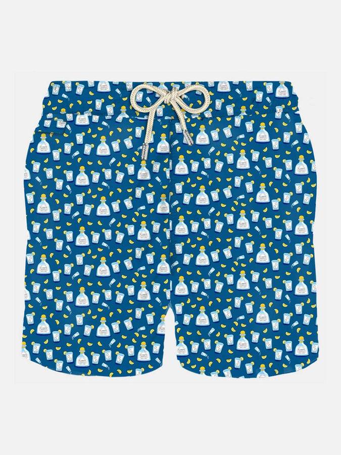 Mc2 Saint Barth Costume da bagno da uomo in tessuto leggero con stampa tequila