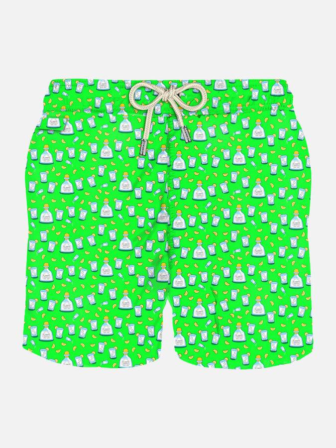 Mc2 Saint Barth Costume da bagno da uomo in tessuto leggero con stampa tequila