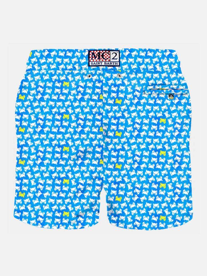 Mc2 Saint Barth Costume Da Bagno Da Uomo In Tessuto Leggero Con Stampa Granchi