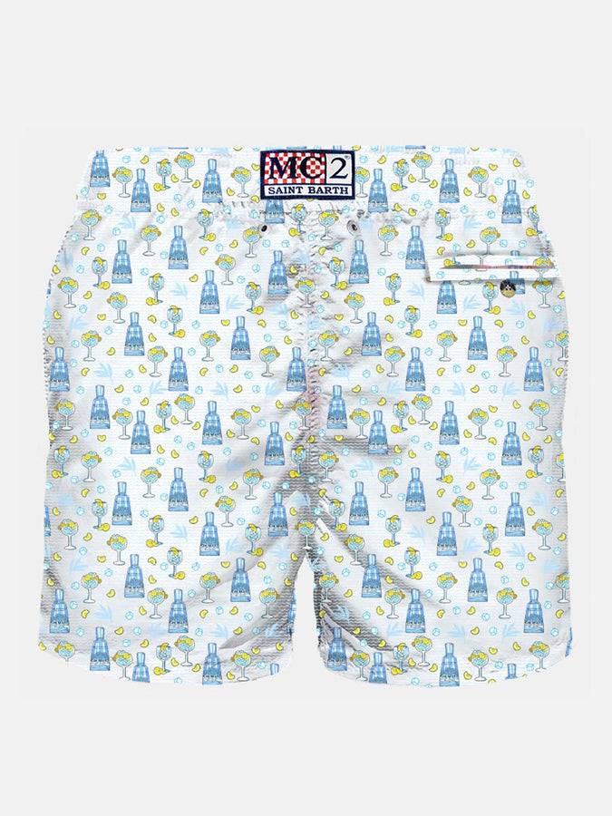 Mc2 Saint Barth Costume Da Bagno Da Uomo In Tessuto Leggero Con Stampa Gin | GIN MARE EDIZIONE SPECIALE