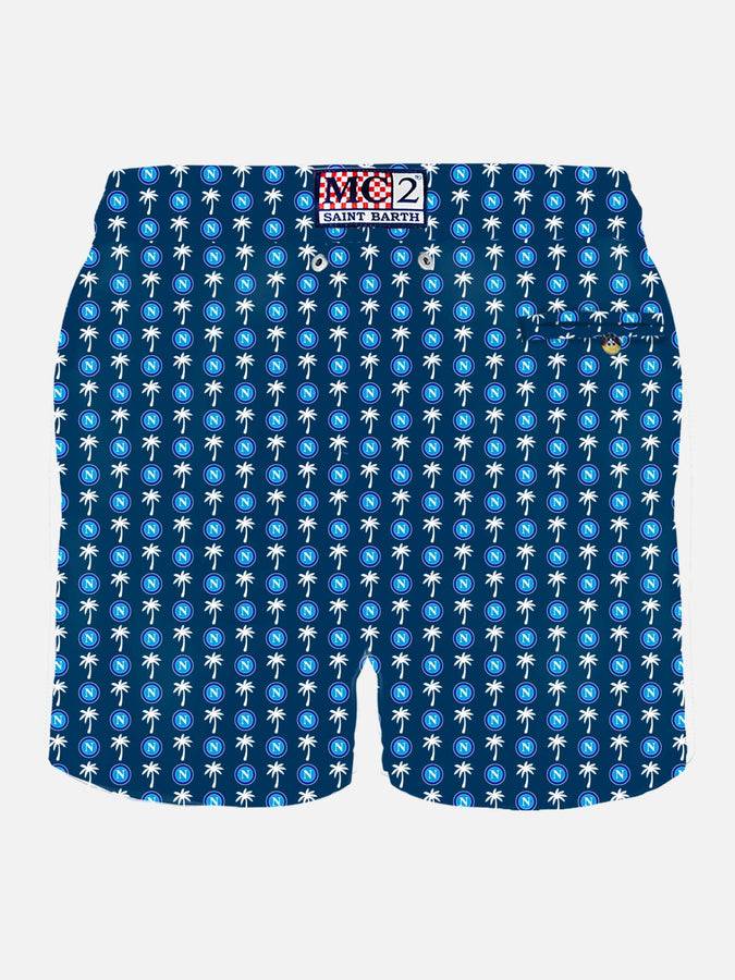 Mc2 Saint Barth Costume Da Bagno Da Uomo In Tessuto Leggero Con Stampa Logo Napoli | SSC NAPOLI EDIZIONE SPECIALE