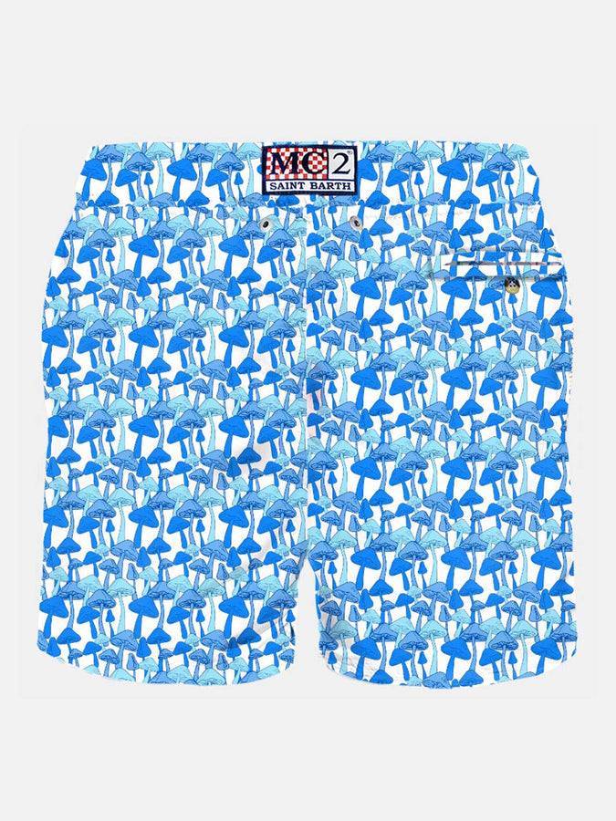Mc2 Saint Barth Costume Da Bagno Da Uomo In Tessuto Leggero Con Stampa Funghi