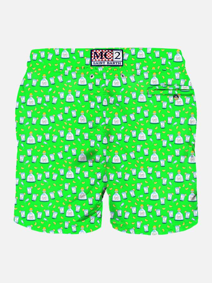 Mc2 Saint Barth Costume Da Bagno Da Uomo In Tessuto Leggero Con Stampa Tequila