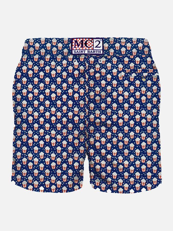 Mc2 Saint Barth Costume Da Bagno Da Uomo In Tessuto Leggero Con Stampa Pop Corn