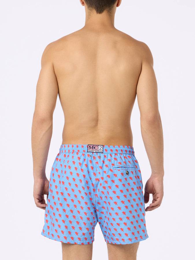 Mc2 Saint Barth Costume Da Bagno Da Uomo In Tessuto Leggero Con Stampa Logo Torino | EDIZIONE SPECIALE AC TORINO