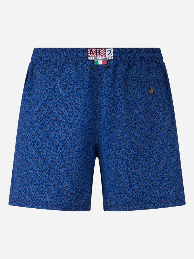 Mc2 Saint Barth Costume Da Bagno Da Uomo In Tessuto Leggero Lighting Micro Fantasy Con Stampa Inter | INTER SPECIAL EDITION