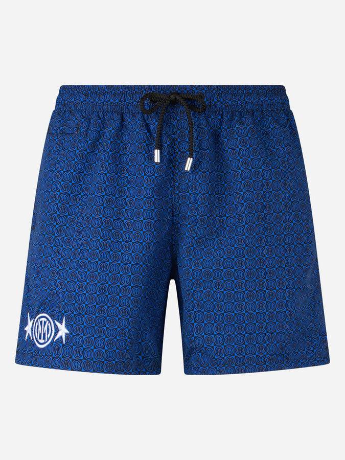 Mc2 Saint Barth Costume da bagno da uomo in tessuto leggero Lighting Micro Fantasy con stampa Inter | INTER SPECIAL EDITION