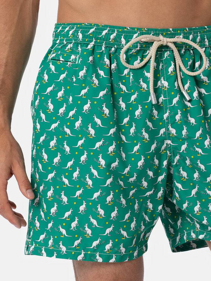 Mc2 Saint Barth Costume Da Bagno Da Uomo In Tessuto Leggero Lighting Micro Fantasy Con Stampa Canguri | AUSTRALIAN BRAND SPECIAL EDITION